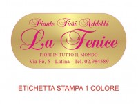 Etichette adesive per fioristi, fiorai e vivaisti (mm 57x27)  (cod.29G)
